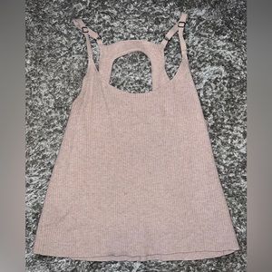 American Eagle Pink Knit Tank Top, Size: XXL